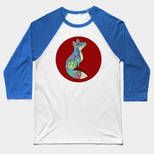 Happy Fox - Peaceful Baseball T-Shirt